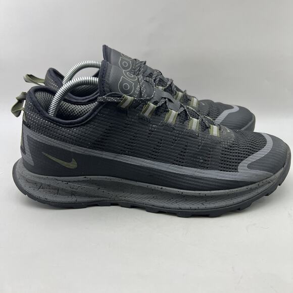 Nike ACG Air Nasu Trail Hiking Sneakers Men Size\u200e 11 Black Comfort Low Top Shoes